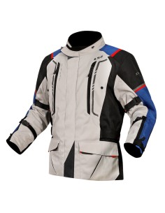 GIACCA MOTO UOMO NARVIK BLUE BLACK GREY RED TG.M 2