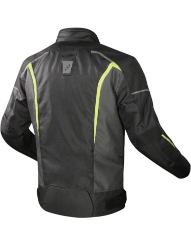 GIACCA MOTO UOMOL S2 SEPANG MAN JACKET BLACK GREY H-V YELLOW L