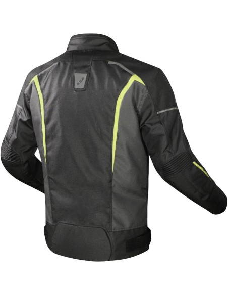 GIACCA MOTO UOMOL S2 SEPANG MAN JACKET BLACK GREY H-V YELLOW L