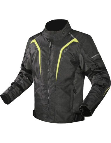 GIACCA MOTO UOMOL S2 SEPANG MAN JACKET BLACK GREY H-V YELLOW M
