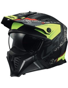 CASCO JET LS2 OF606 DRIFTER DEVOR M.BLACK H-V YELLOW-06 S 2
