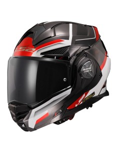 CASCO MODULARE LS2 FF901 ADVANT X SPECTRUM BLACK WHITE RED-06 XXL 2