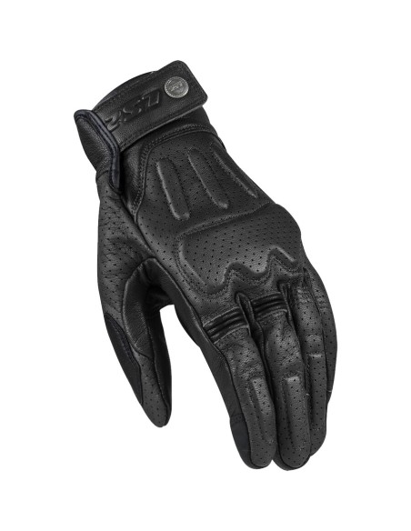 CP.GUANTI PELLE MOTO LS2 RUST MAN GLOVES BLACK LEATHER S