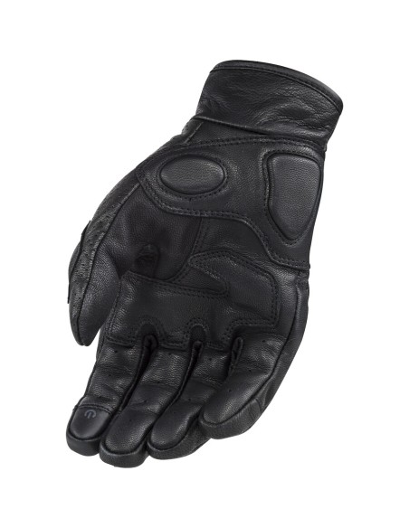 CP.GUANTI PELLE MOTO LS2 RUST MAN GLOVES BLACK LEATHER S