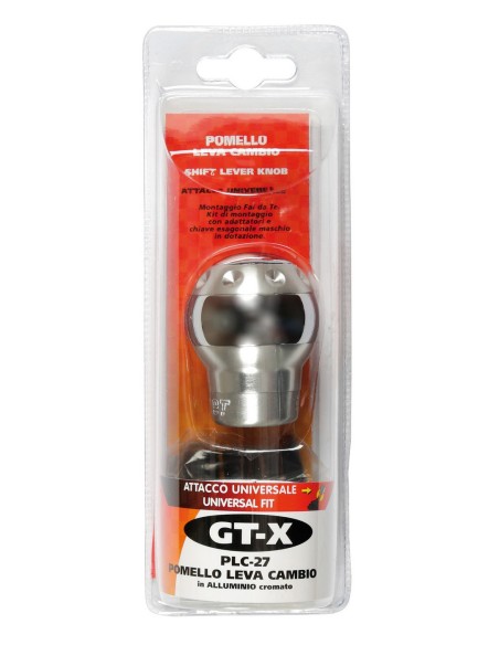 POMELLO LEVA CAMBIO GT-X UNIVERSALE CROMO 00208 LAMPA