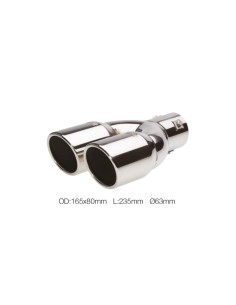 DOPPIO DIAM.35-55MM TERMINALE DI SCARICO INGR.SING