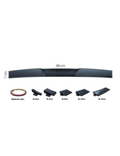 SPOILER ADESIVO DA BAULE CARBON LOOK / ADHESIVE CA