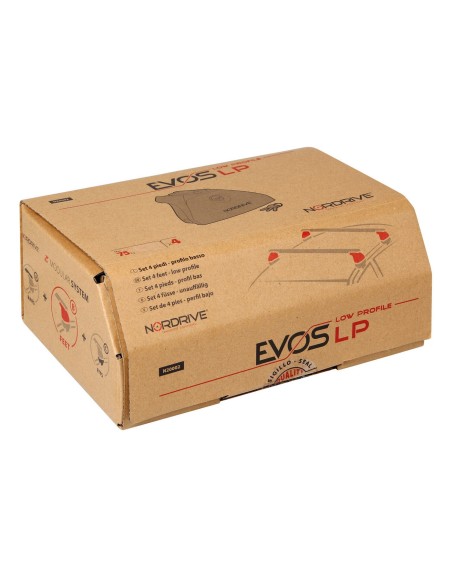 Evos LP (low profile), kit 4 piedi con profilo basso