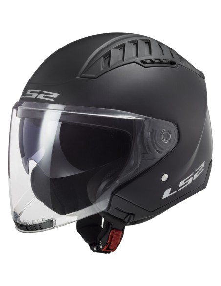 CASCO COPTER II MATT BLACK LS2 OF600 TG.S