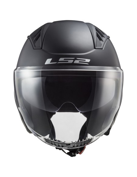 CASCO COPTER II MATT BLACK LS2 OF600 TG.S
