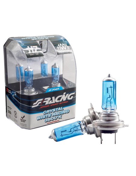 KIT 2 LAMPADINE H7 CRYSTAL WHITE 3800K