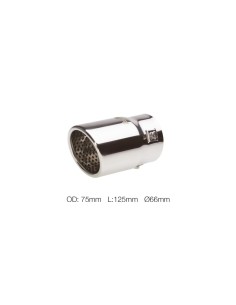 SINGOLO DIAM.40-58MM TERMINALE DI SCARICO INOX