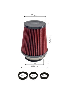 FILTRO ARIA UNIVERSALE D.77