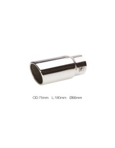 SINGOLO DIAM.35-55MM TERMINALE DI SCARICO INOX