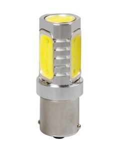12V Led Series - 8 super chips + 12 chips - (P21W) - Quadrifocus - BA15s - 1 pz  - D/Blister - Bianco