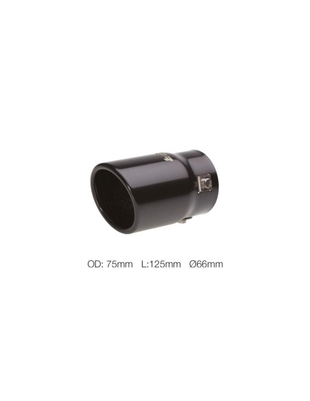 SINGOLO NERO DIAM.40-58MM TERMINALE DI SCARICO