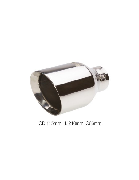 SINGOLO DIAM.35-55MM TERMINALE DI SCARICO INOX