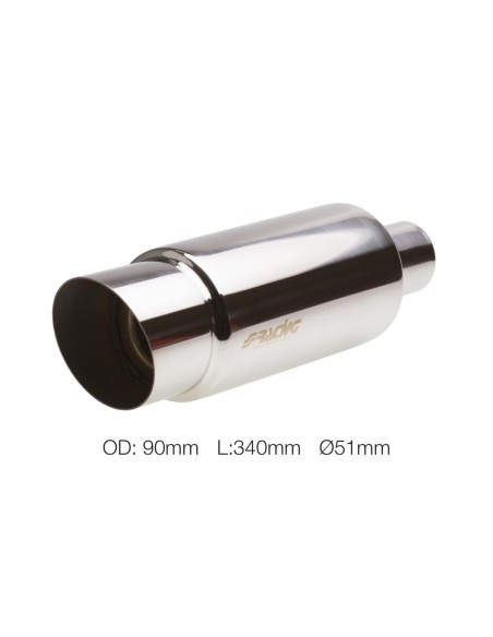 MARMITTA TERMINALE CROMO SMALL FIRE UNIVERSALE