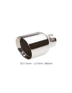 SINGOLO DIAM.35-55MM TERMINALE DI SCARICO INOX