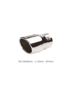 SINGOLO DIAM.45-62MM TERMINALE DI SCARICO INOX