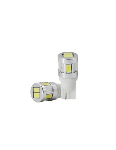 KIT 2 LAMPADINE A 6 CHIP LED/6 HIGH BRIGHTNESS CHI
