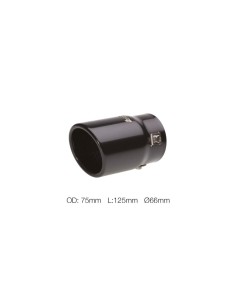 SINGOLO NERO DIAM.40-58MM TERMINALE DI SCARICO
