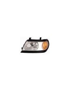 FARO ANTERIORE PROIETTORE DX H4 PRED REG EL MITSUB PAJERO SPORT 02/06 in poi CORNICE NERA