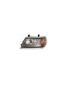 FARO ANTERIORE PROIETTORE SX H4 PRED REG EL MITSUB PAJERO SPORT 02/06 in poi CORNICE CROM