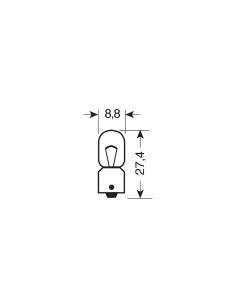 COPPIA LAMPADINA MICRO 12V 4W BA9S 58080 LAMPA 2