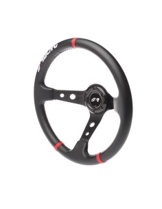 VOLANTE GRAVEL PELLE NERA LISCIA