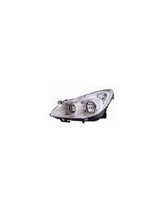 FARO ANTERIORE PROIETTORE SX H7-H1 PR REG EL OPEL CORSA D10/06 in poi  PARAB CROM