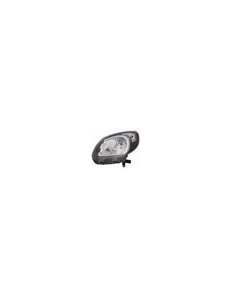 FARO ANTERIORE PROIETTORE DX H4 PRED REG EL RENAULT KANGOO 05/13 in poi  PARAB NERA