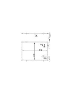 CONDENSATORE ANTERIORE/C FORD FIESTA TRANSIT B-MAX