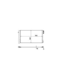 CONDENSATORE ANTERIORE/C BMW 1(E87) / 3(E90/91/92)