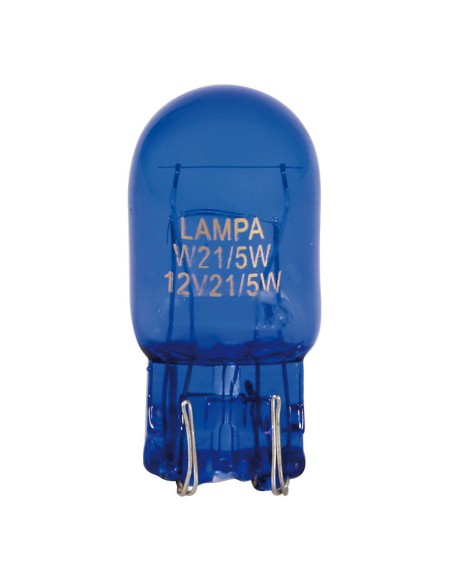 COPPIA LAMPADINA BLUE-DYED 12V. 21/5W W3X16Q 58075 LAMPA