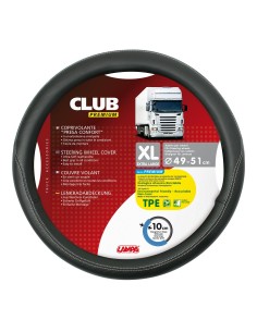COPRIVOLANTE CLUB PREMIUM NERO+NERO XL 49-51 CM 98848 LAMPA