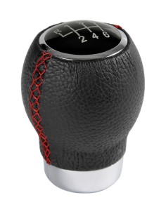 POMELLO IKON-SPORT NERO CUCITURE ROSSE, CON 6 EMB