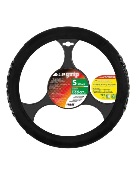 COPRIVOLANTE GEL-GRIP NERO MISURA S 35-37 CM
