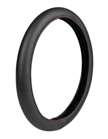 COPRIVOLANTE SKIN PER AUTO NERO/ROSSO -M- 38-4