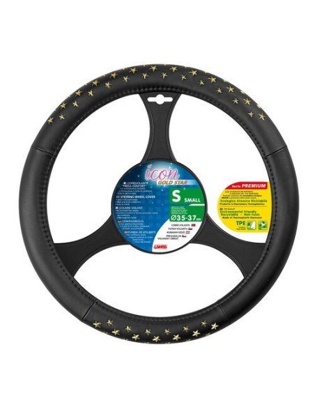 COPRIVOLANTE ICON NERO/ORO MISURA S 35-37 CM