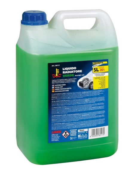 LIQUIDO RADIATORE VERDE 5LT PRONTO (-20 C) FLACO