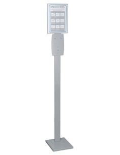 PIANTANA IN METALLO COLORE GRIGIO PER DISPENSER 38