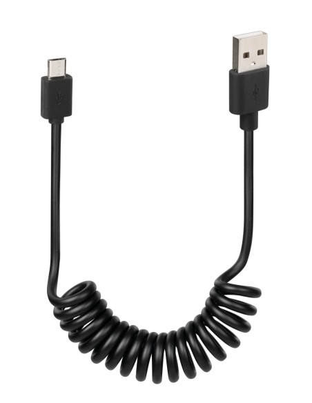 CAVO A SPIRALE MICRO USB 1M MAX (RICARICA+DATI)