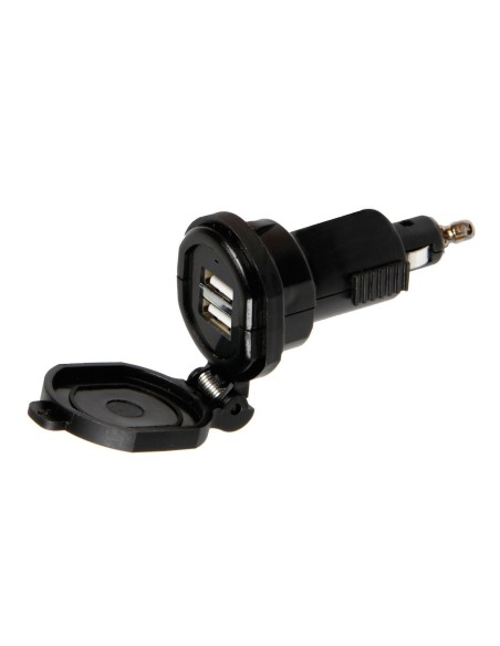 DIN-TECH 2 DOPPIA PRESA DIN USB 2700MA RIC.VELOCE