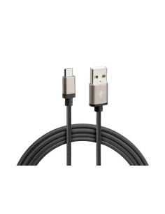 CAVO MICRO USB INTRECCIATO 1M NERO (RICARICA E DAT