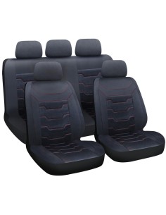 SET COPRISEDILI DRIFT NERO C/CUC.ROSSE