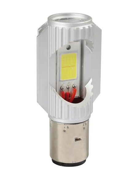 LAMPADA LED 12V.BA20D 6000?K BIANCO - COB (1PEZZO)