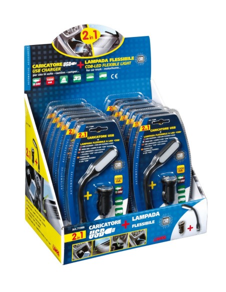 DISPLAY 12PZ LAMPADA NAVIGAT. COB 2-IN-1 CON SPINO