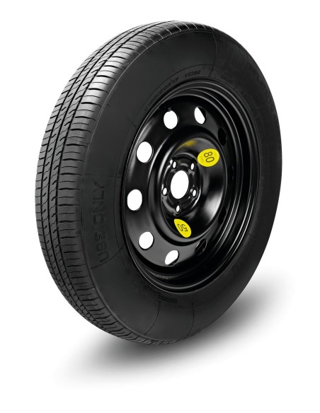 KIT RUOTINO 115/70 15 ACCIAIO CON CRICK E CHIAVE S