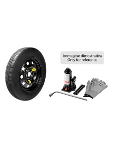 KIT RUOTINO 125/80 16 ACCIAIO CON CRICK E CHIAVE S